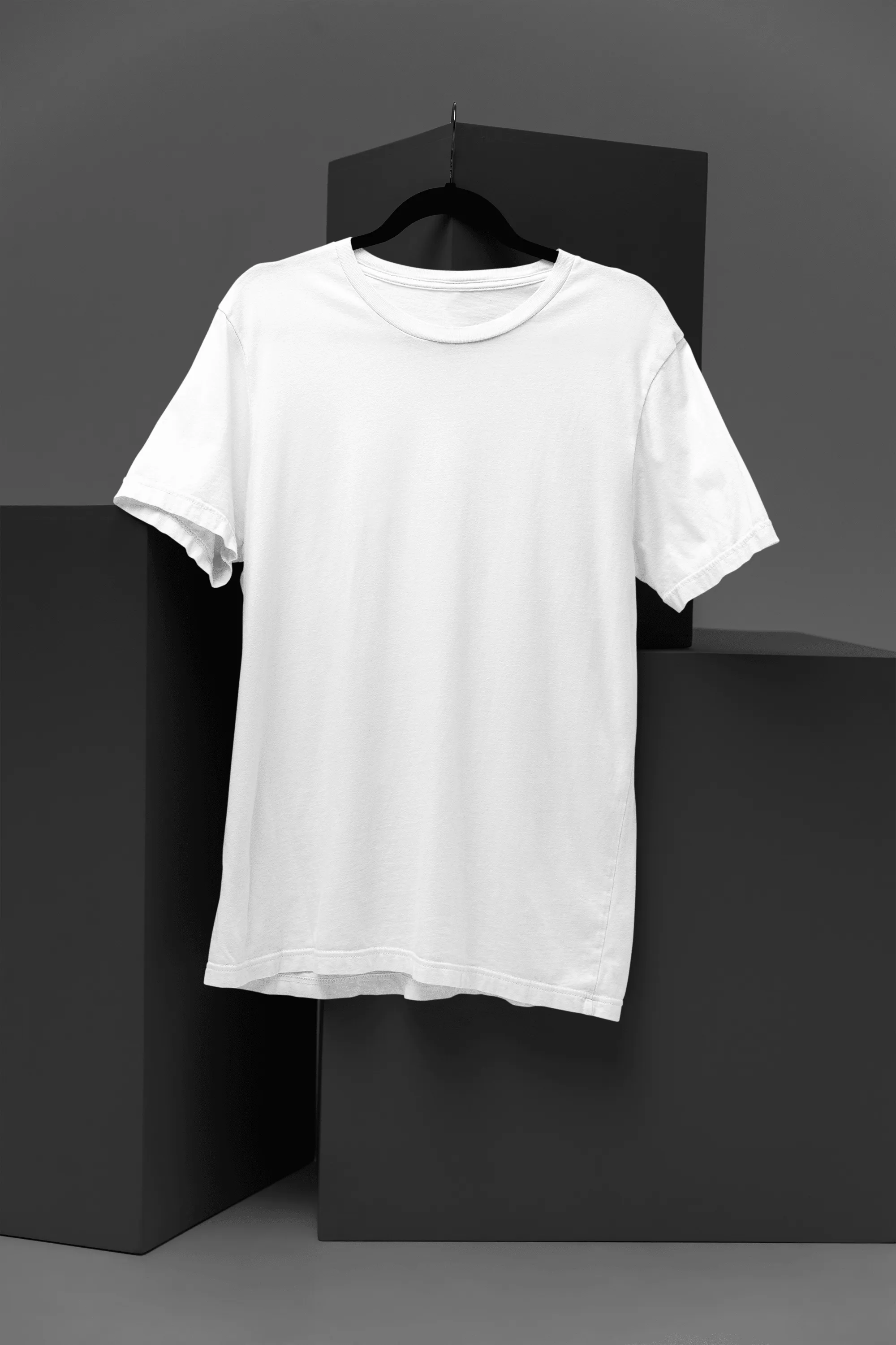 Unisex Cotton Plus Size Crew Neck T-shirts - Unit 3