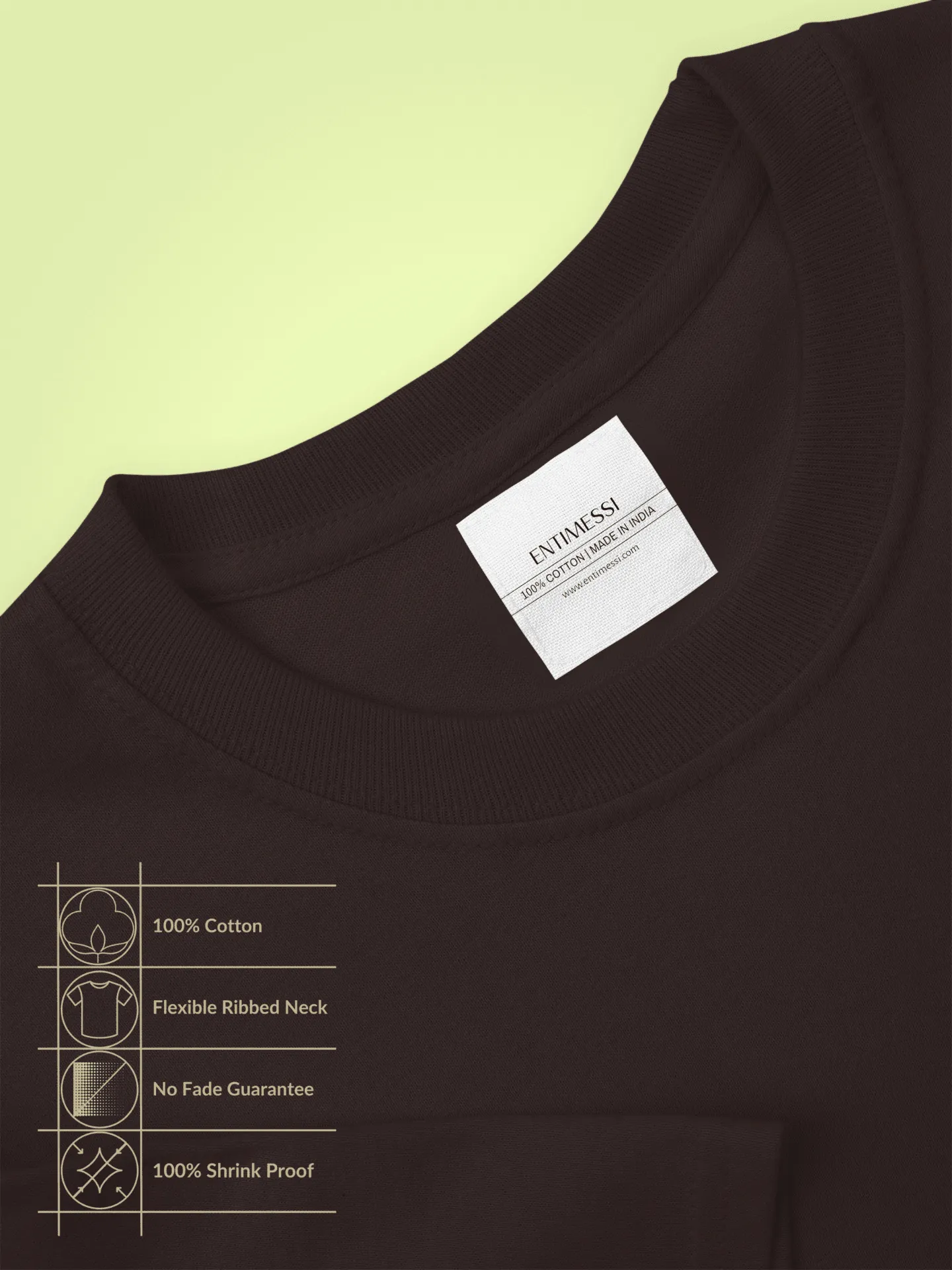 Unisex Regular Fit T-Shirt - Cotton, Bio-Washed (Brick Red)