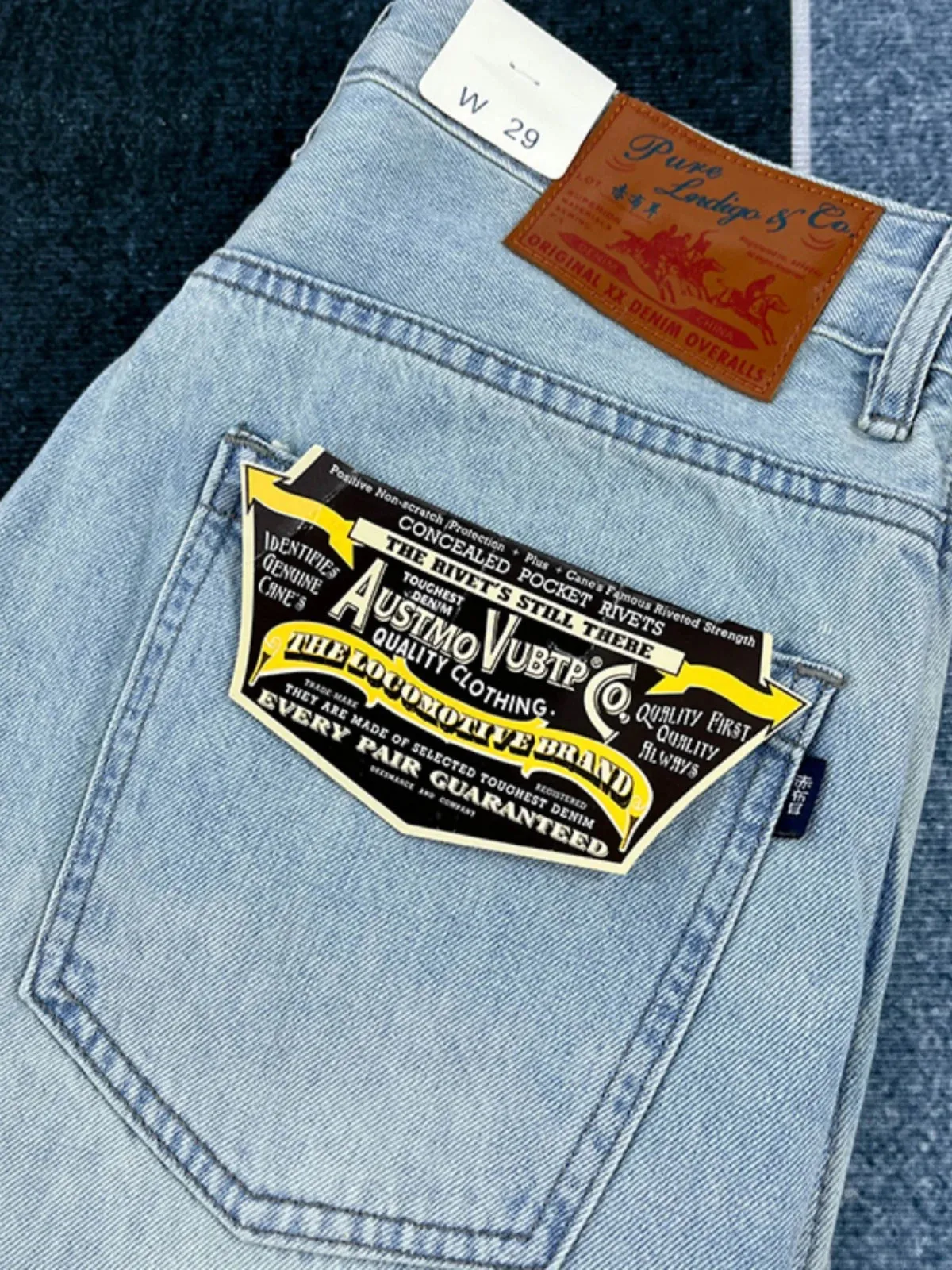 UrbanEase Herren Frühling Sommer Patchwork Stickerei Jeans