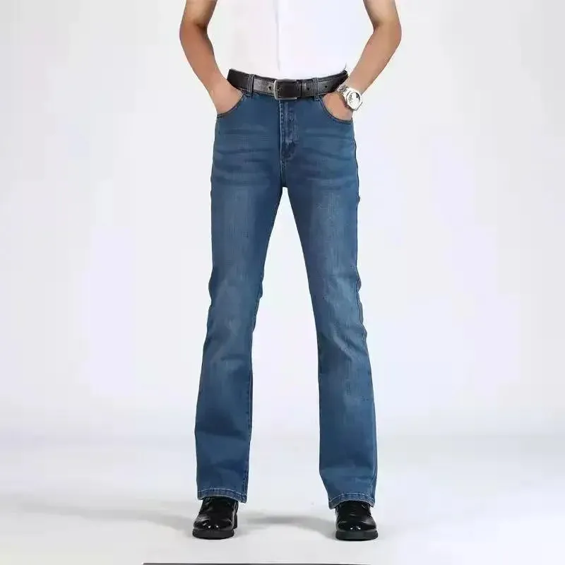 UrbanWave Loose Fit Denim Bell Bottom Pants