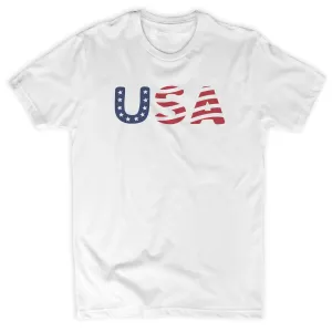 USA Flag Letters