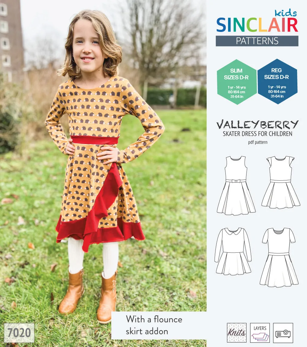 Valleyberry skater dress for children (PDF)