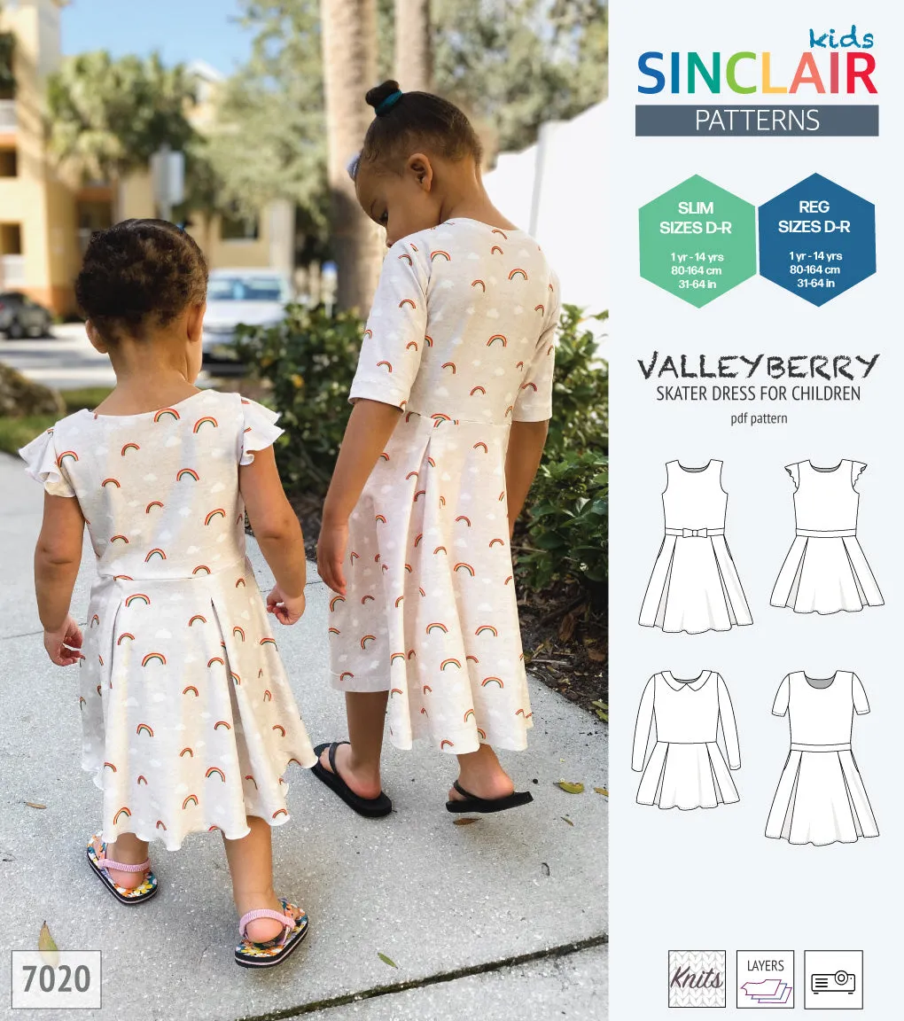 Valleyberry skater dress for children (PDF)