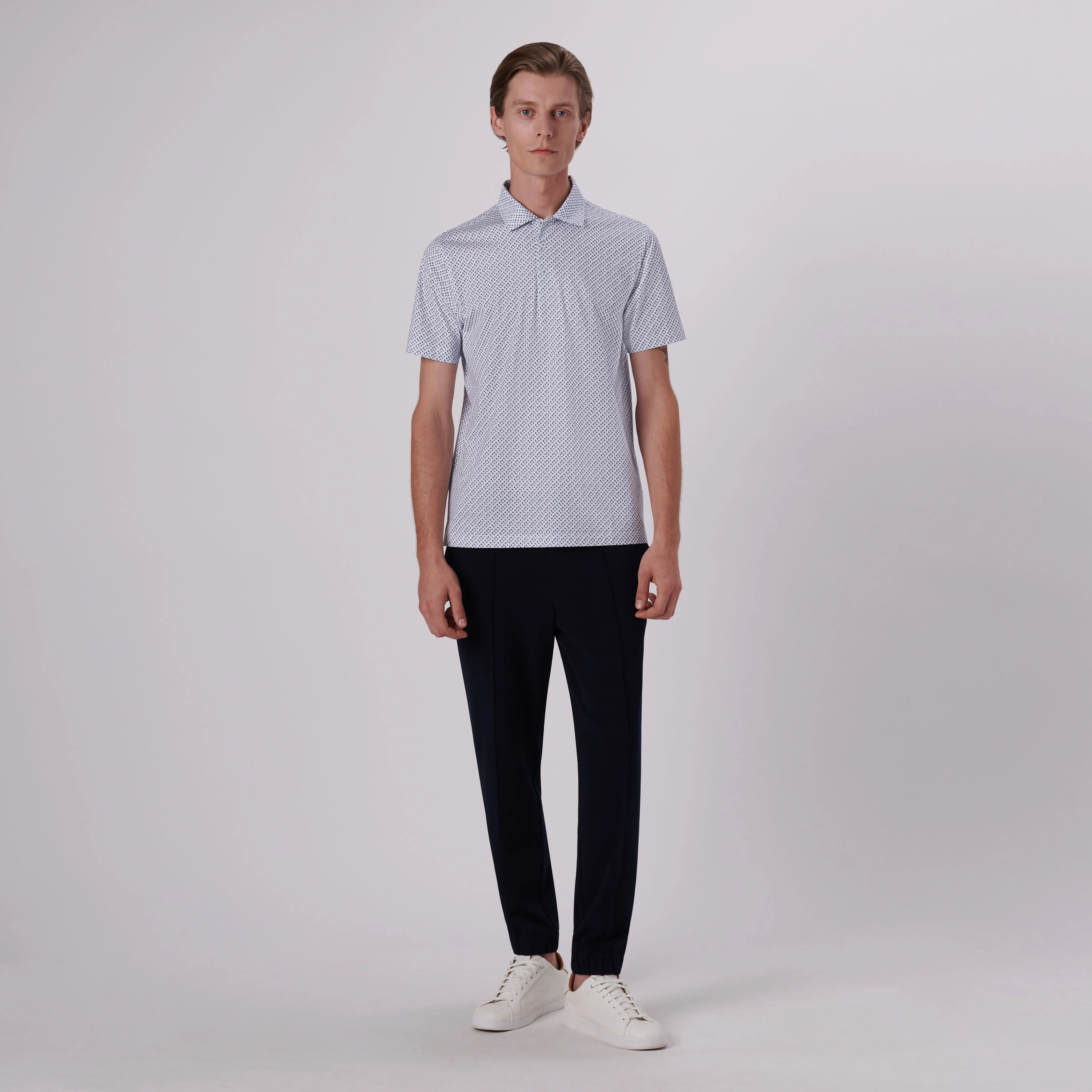 Victor Geometric Print OoohCotton Polo