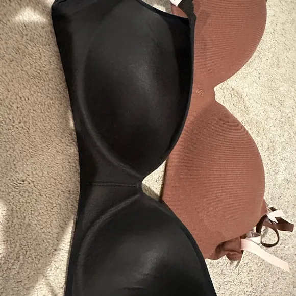 Victoria's Secret Black and Brown Intimate Bras
