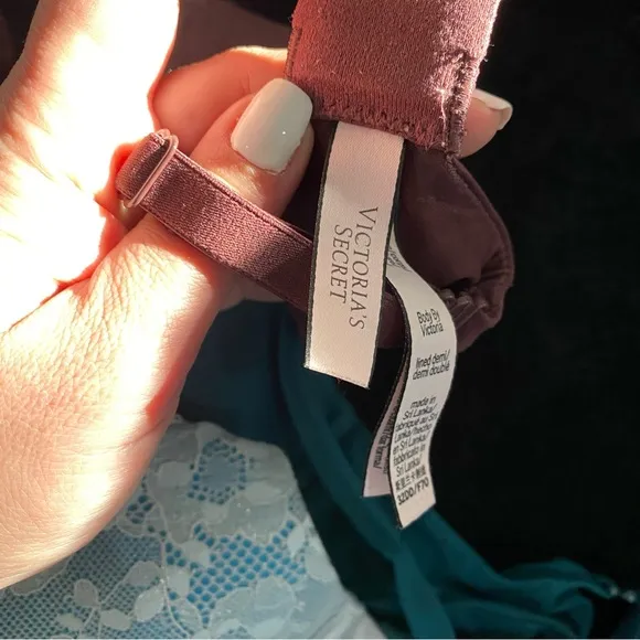 Victoria's Secret Teal Lace Padded Bra Collection