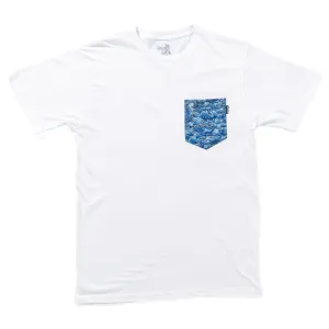 Wave Pocket T-Shirt White