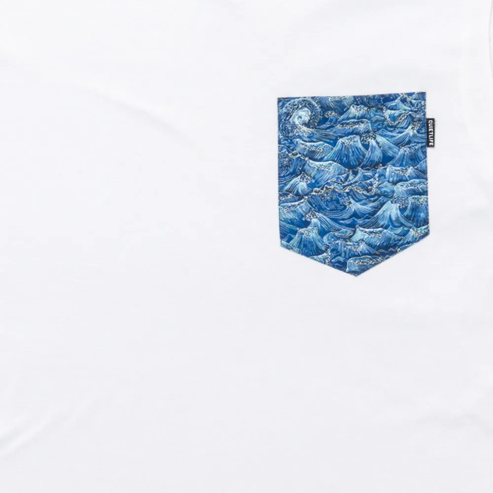 Wave Pocket T-Shirt White