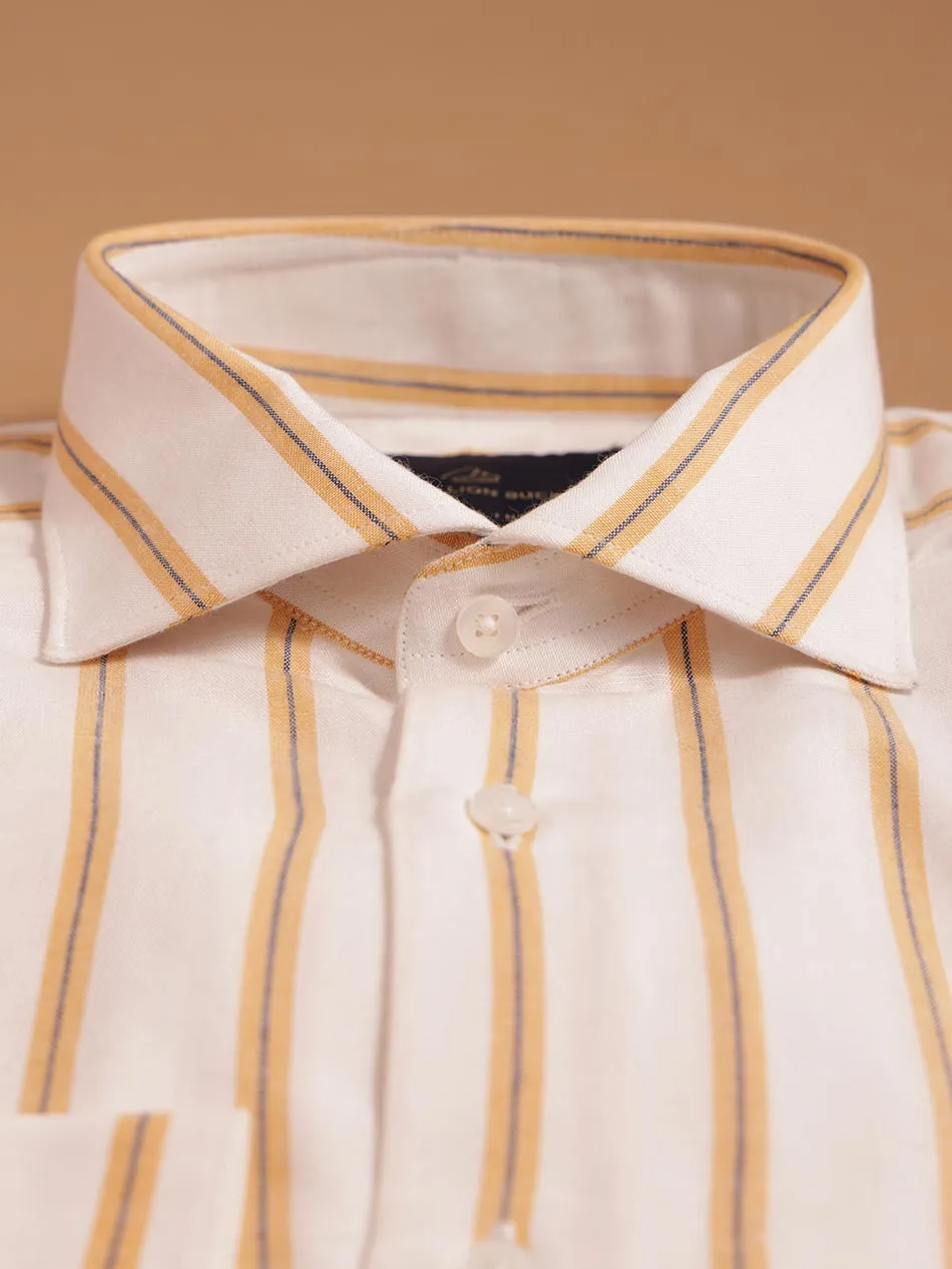 WHITE BOLD STRIPE SHIRT