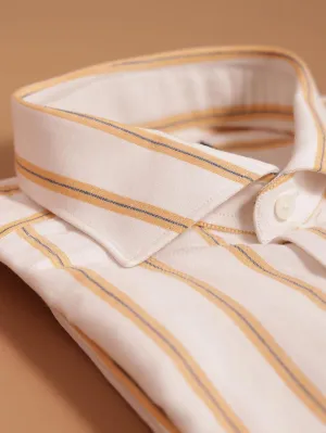 WHITE BOLD STRIPE SHIRT