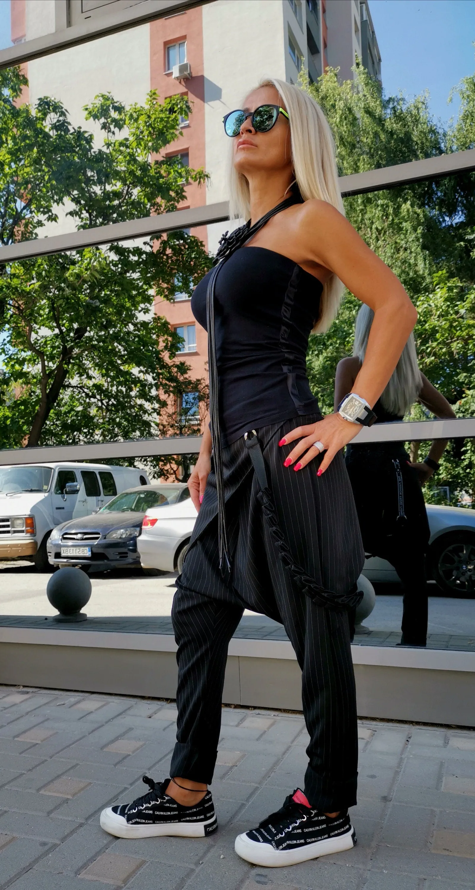 Woman Harem Pants, Loose Pants in Black, Drop Crotch Pants, Extravagant Trousers, Casual Black Pants, Plus Size Trousers