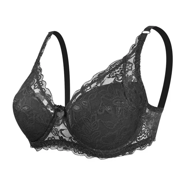 Women Sexy Lace Bra Underwire Cotton Bras