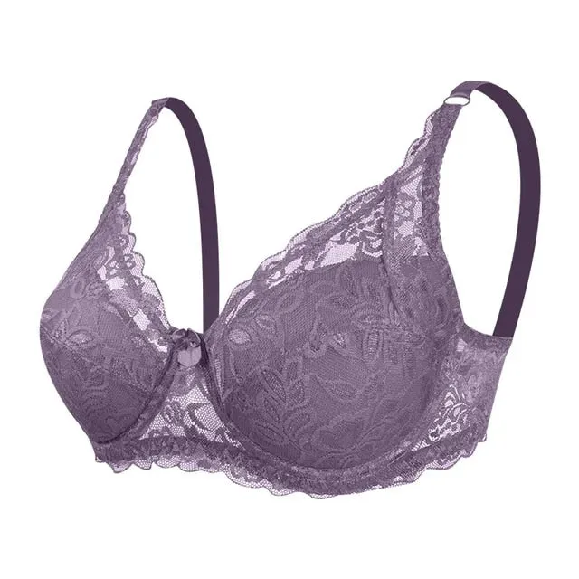 Women Sexy Lace Bra Underwire Cotton Bras