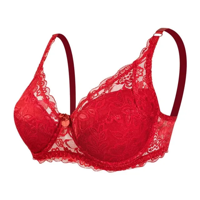 Women Sexy Lace Bra Underwire Cotton Bras