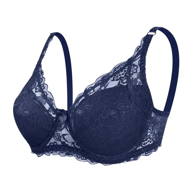 Women Sexy Lace Bra Underwire Cotton Bras