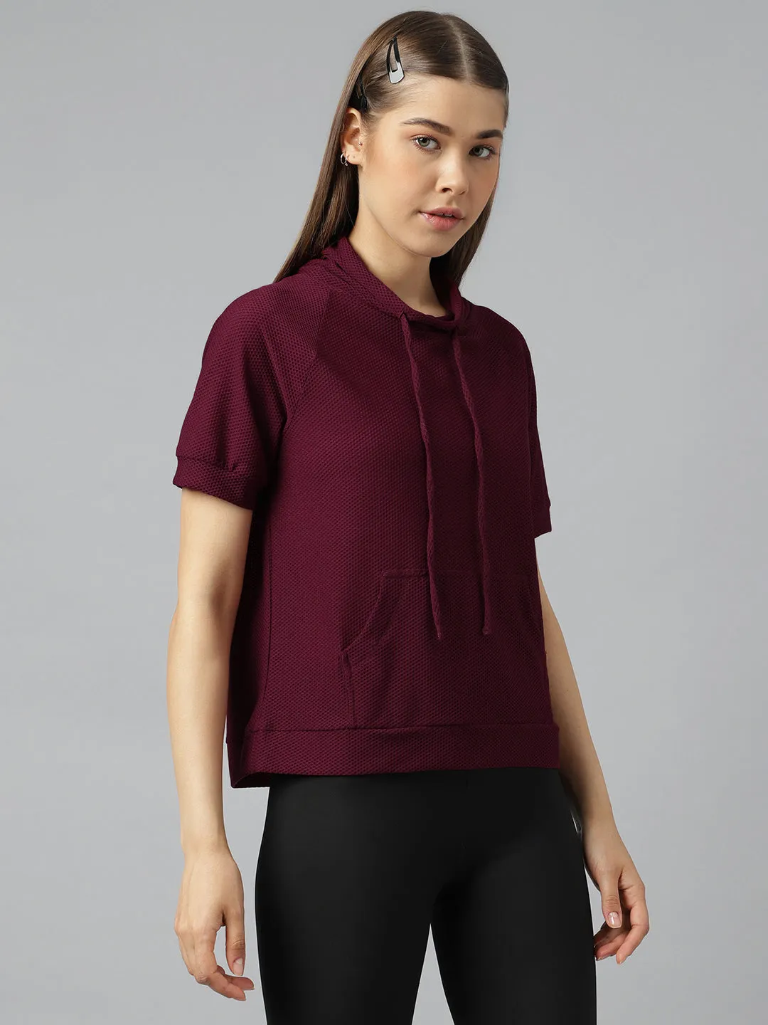 Women's self design sweat top