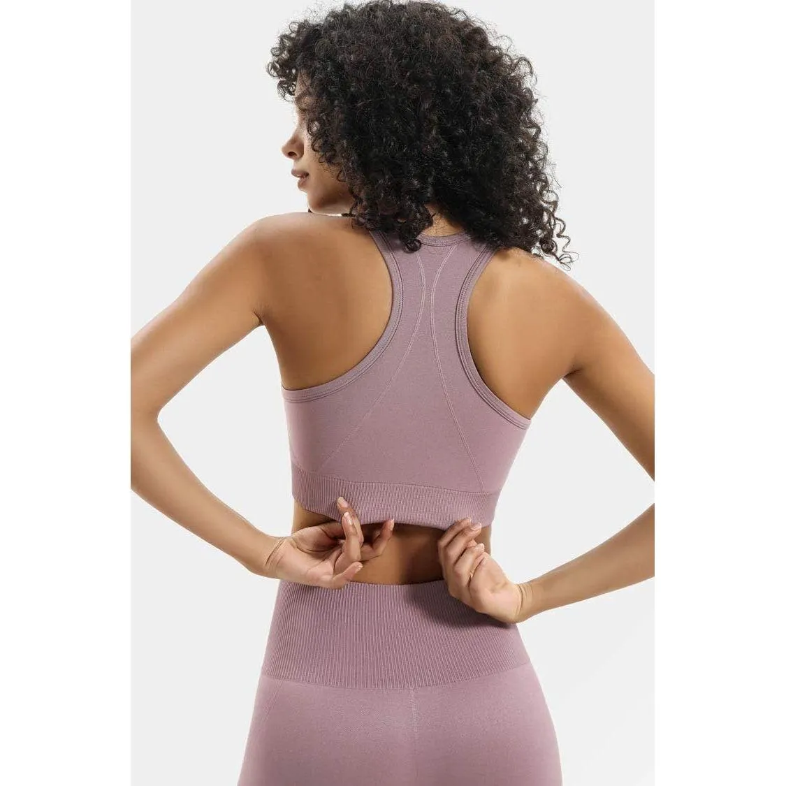 Women’s Yoga Outfits 2 piece Set Workout Tracksuits Sports Bra High Waist Legging Active Wear Athletic Clothing Set (L, Blackish Green)