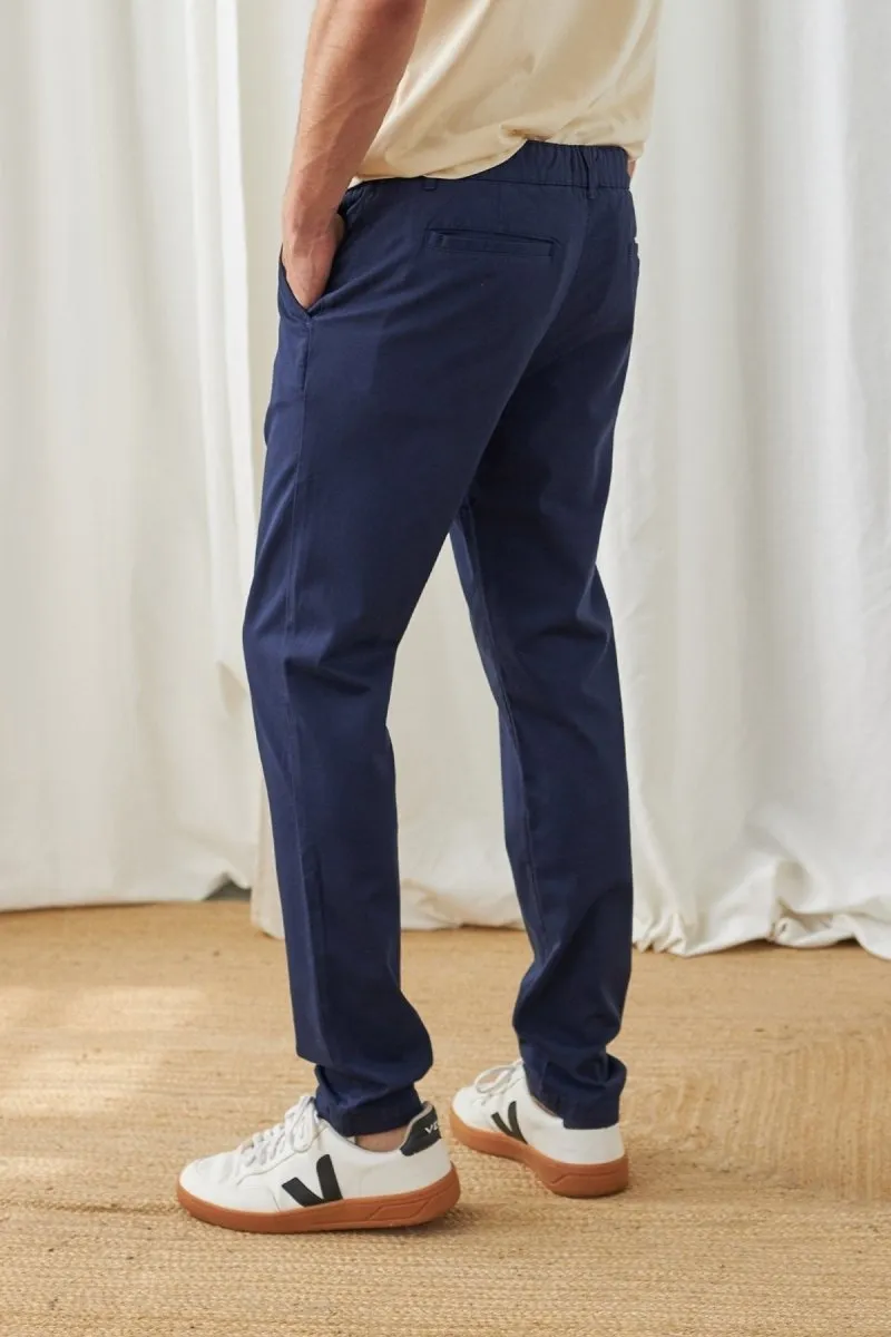 Yapes Chino Pants Navy Blue