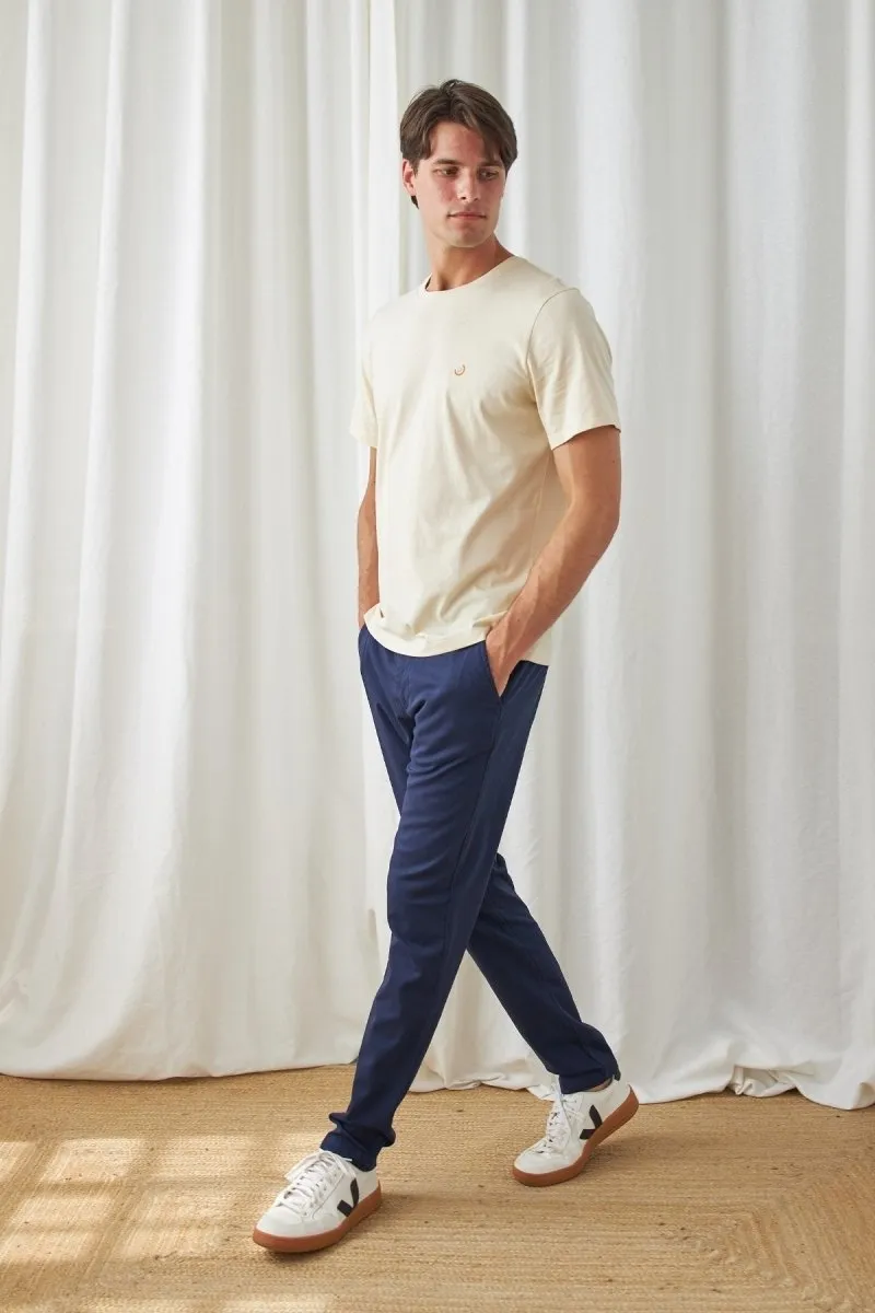Yapes Chino Pants Navy Blue
