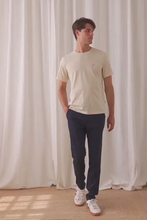 Yapes Chino Pants Navy Blue