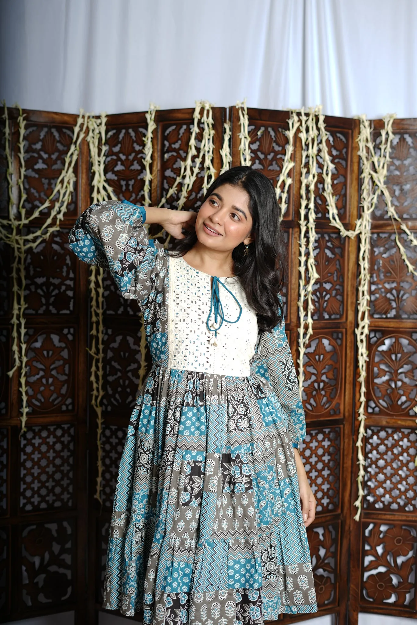 Zavi Midi Dress-Teal